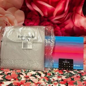 kate spade glitter silver crossbody bag